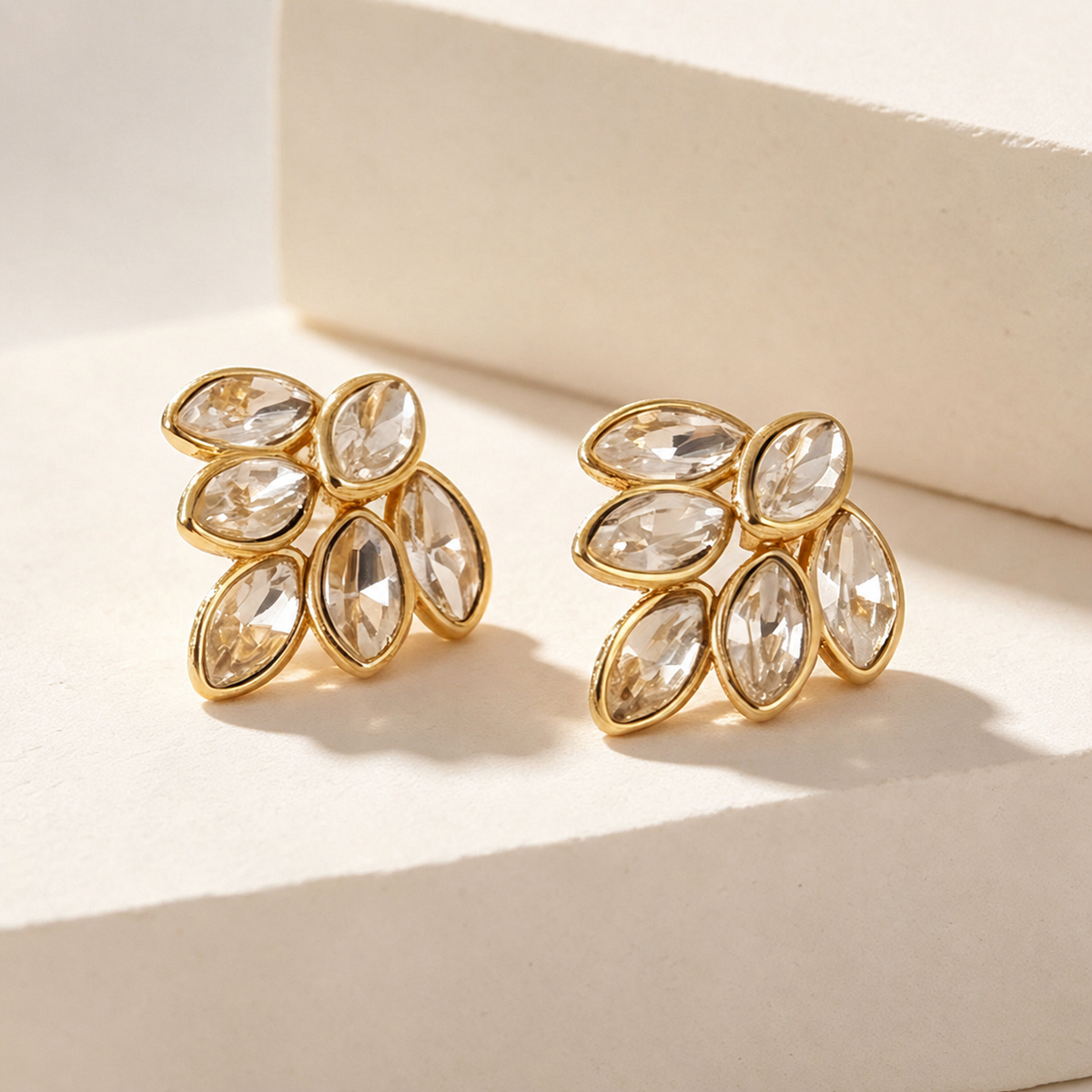 Oliva Leaf Studs