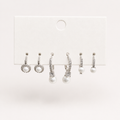 Pearl Trio Huggie Set