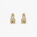 Luna Crystal Huggie Earrings