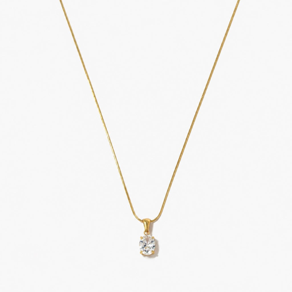 Sienna Oval Pendant Necklace