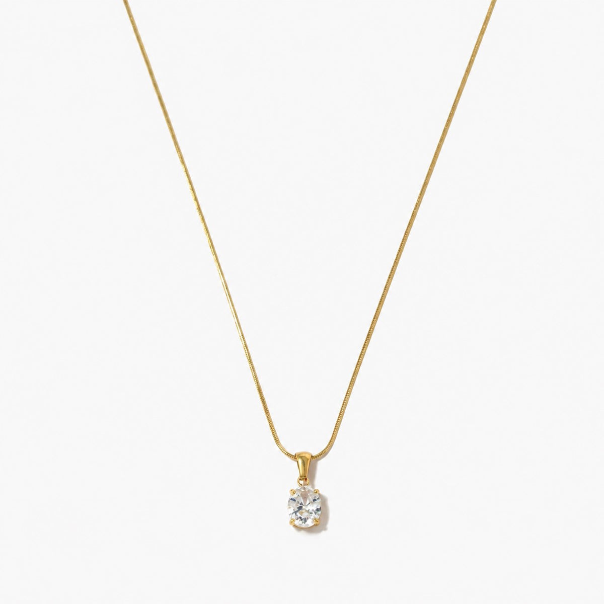 Sienna Oval Pendant Necklace
