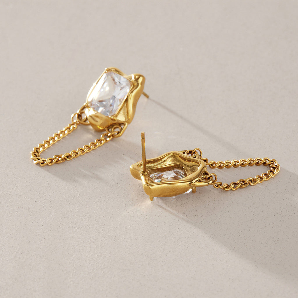 Amara Chain Drop Earrings