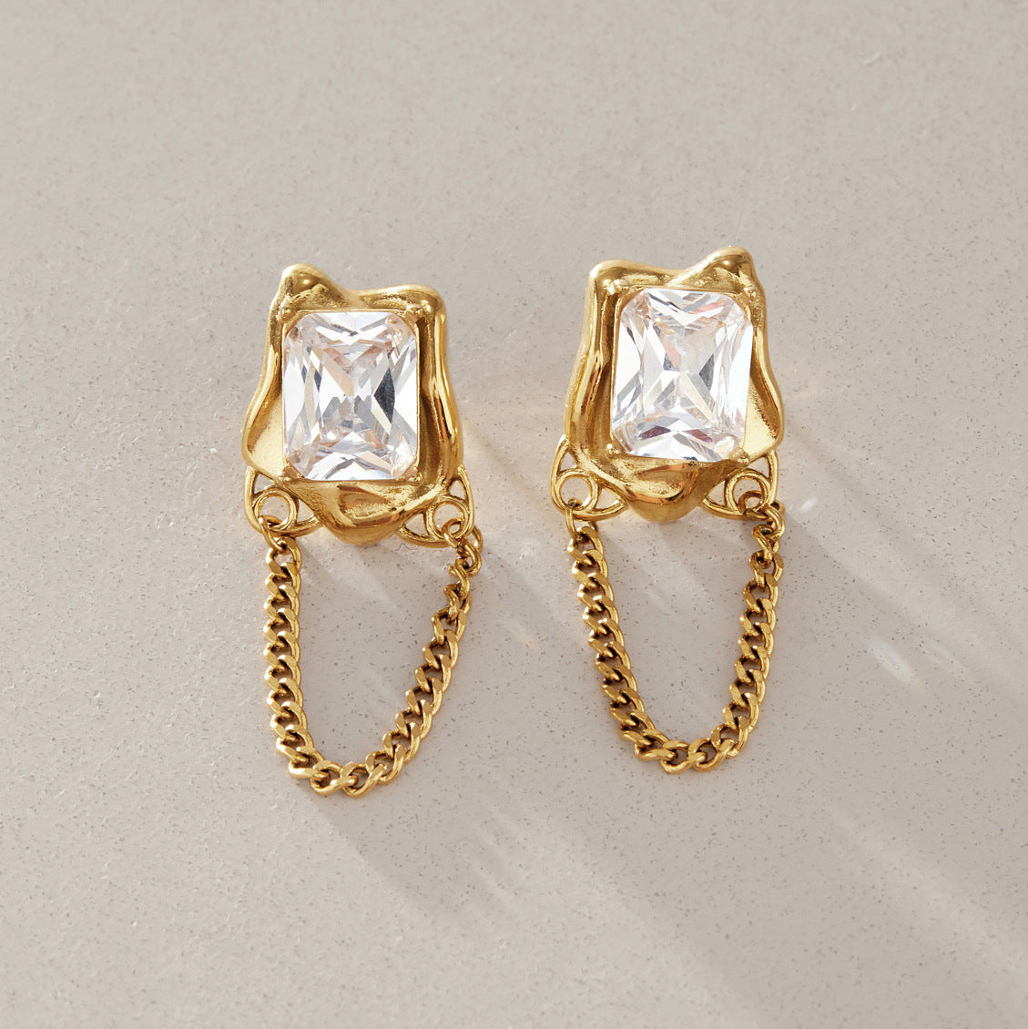 Amara Chain Drop Earrings