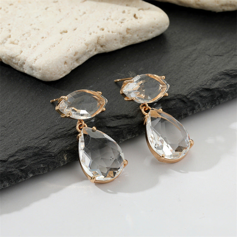 Aurora Crystal Drop Earrings