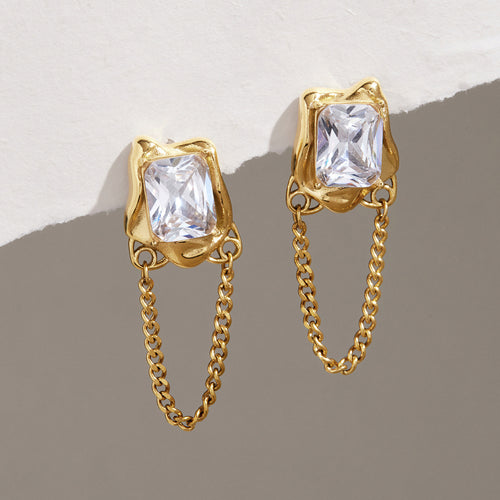 Amara Chain Drop Earrings