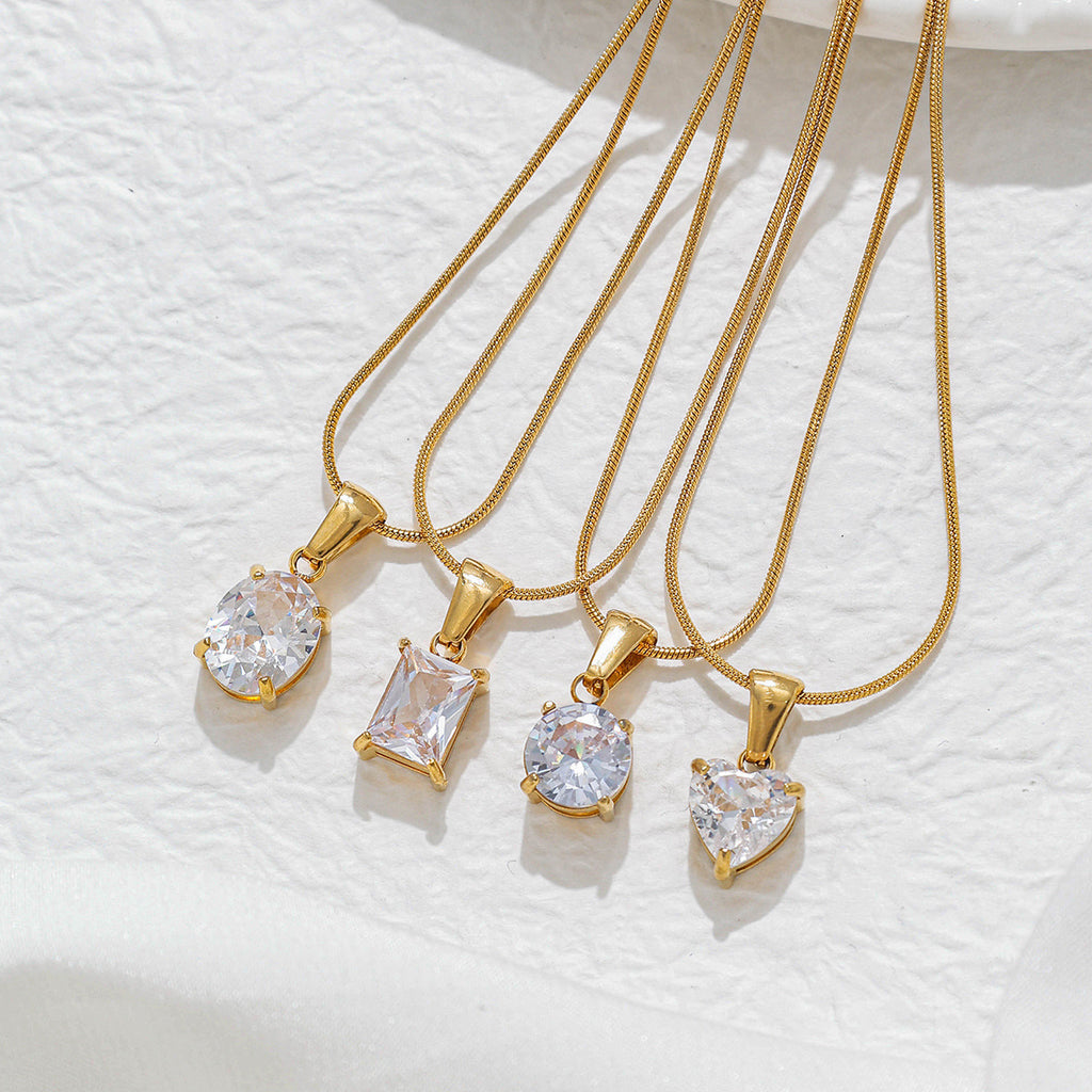 Sienna Oval Pendant Necklace