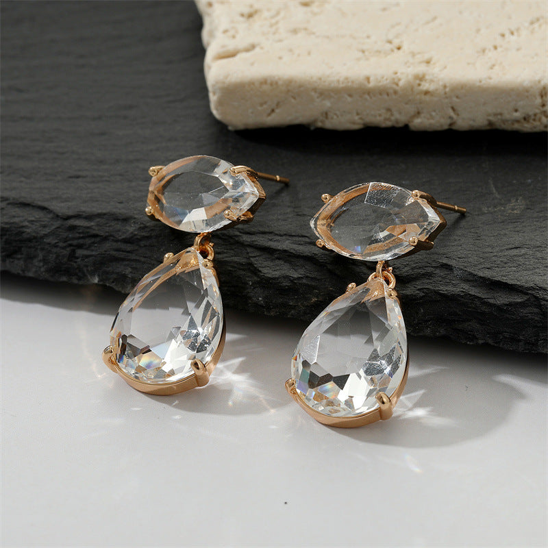 Aurora Crystal Drop Earrings